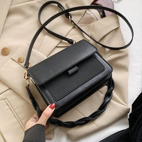 New Small PU Leather Flap Bag Crossbody Bags for Women 2020 Trend Shoulder Handbags Female Travel Lady Designer Trend Bag
