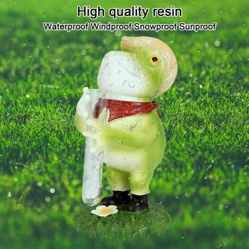 New Garden Statue Rain Frog Rain Gauge Water Level Meter Rain Meter Ornaments For Outdoor Yard Lawn Garden Decoration Rain Gauge