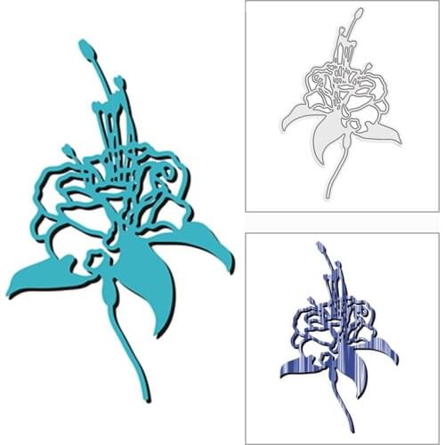 New 2021 Elegant Textured Flower Metal Cutting Dies for DIY Scrapbooking and Card Making Decorative Embossing Craft No Stamps
