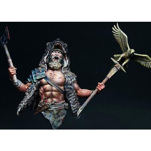 New Unassembled 1/12 ancient warrior man bust (NO BASE ) Resin Figure Unpainted Model Kit