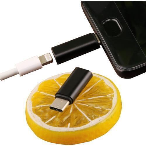 Siancs 8 Pin Female To USB C Type-c Male Adapter USB Cable Converter Charging Type c Adapter For Xiaomi mi6 mi5 Huawei