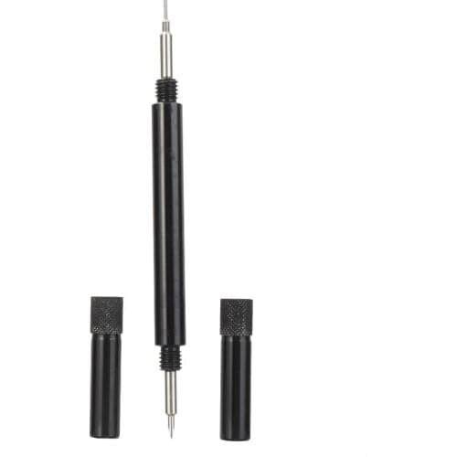 V-edged Flat Tip Forked Tip Link Pin Tool Black Spring Bar Tool With Two Covers Watch Clock Fitting Removing Steel Repair Tool