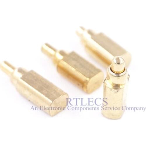 100 pcs Spring Loaded pogo pin Connector 4.5 5.0 5.5 6.0 7.0 mm height Surface Mount PCB Solder Right Angle Single 90 Degree