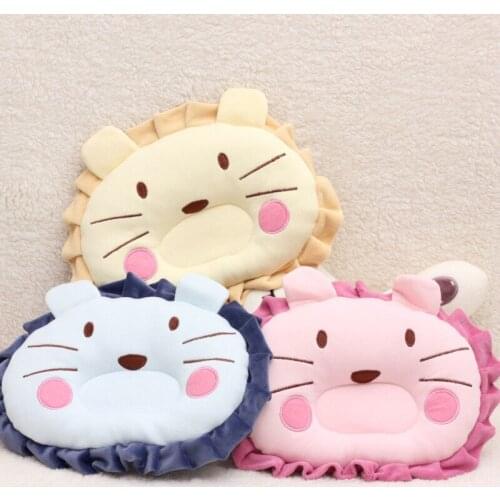 Nurses pillow for newborn baby sleep concave support cartoon print pillow shape to avoid flat head