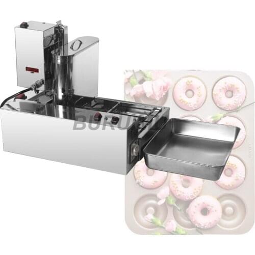 Fully Automatic Donut Machine Donuts Making Maker Electric Commercial Stainless Steel Doughnut Manufacturer