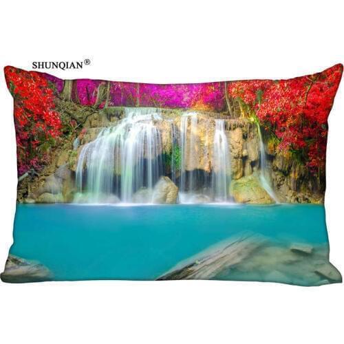 Hot Nice Natural Landscape Rectangle Pillowcase zipper Wedding Custom Pillow Case For Bedroom Pillow Cover 612