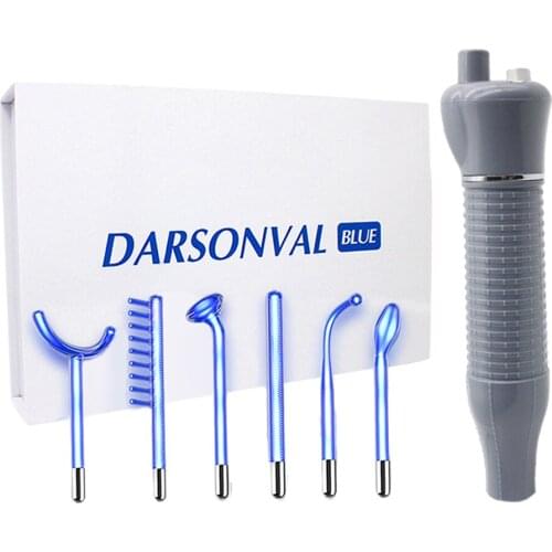 Handheld High Frequency Device Electrotherapy Wand w/Neon Tube