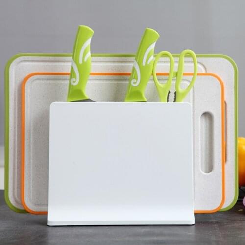 Simple And Versatile Kitchen Tool Storage Rack Kitchen Cutting Board Knife Holder Chopping Board Plastic Engraved Cheese Cutter