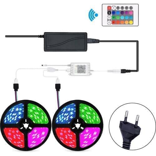 RGB LED Strip Flexible Light BT APP 24 Keys IR Remote Controller Home Decoration Lamp