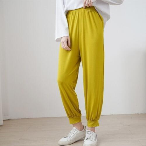 Modal large size loose pants female harlan trousers sports wear home pant cotton pajama pants women autumn winter pijama pant