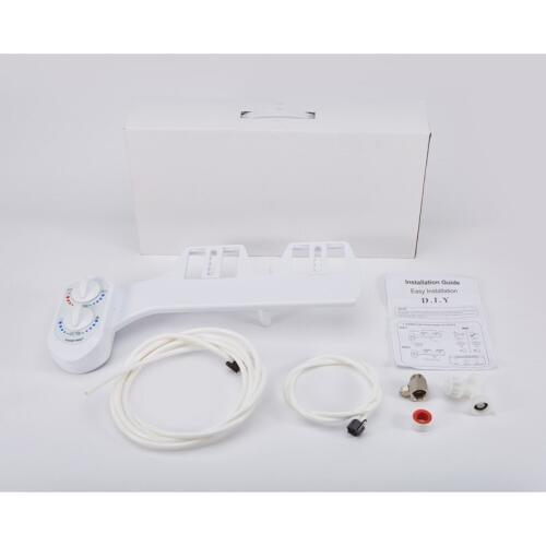 DIY Toilet Seats Bidet Seat Cover Set Bathroom Toilet Cold Hot Water Temperature Control Faucet Clean Bidet Sprayer Anal Shower