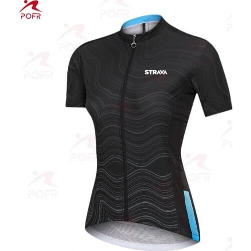 STRAVA road bike mountain bike clothing in the summer of with short sleeves roupa ciclismo feminina women cycling jersey