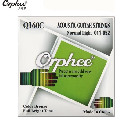 Orphee Q160C 011-052 Acoustic Guitar Strings Hexagonal Color Copper Alloy Musical instrument guitar parts accessories