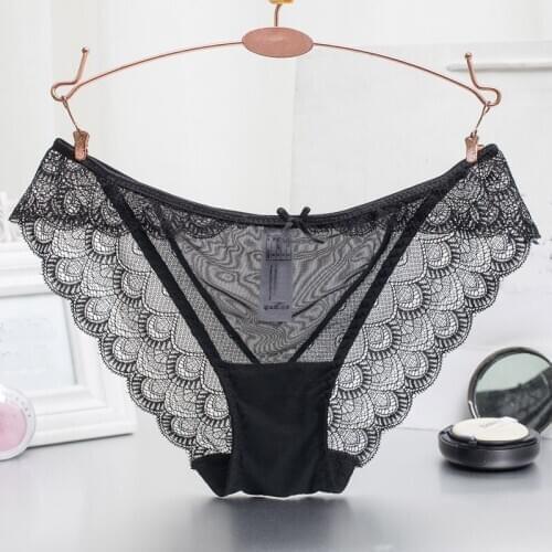 Sexy Sheer Lace Panties Womens Underwear Transpanrent Hot Sales Brazilian Briefs Knickers Seamless Sexy Sheer Lace Panties