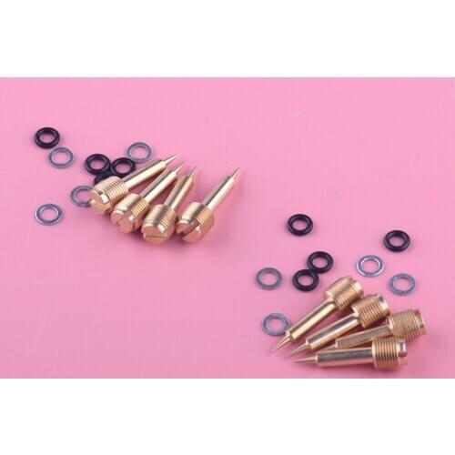 8Sets Carburetor Carb Pilot Mixture Screw Motorcycle Fit for Suzuki VS 1400 VZ VX 800 GSF 400 1200