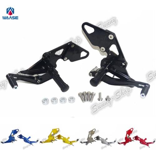 Waase For Yamaha MT-07 MT07 FZ-07 FZ07 2013 2014 2015 2016 CNC Adjustable Rider Rear Sets Rearset Footrest Foot Rest Pegs