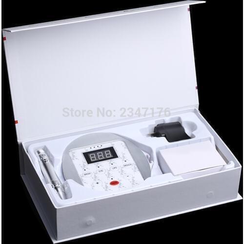 1 Set digital electric Permanent Makeup Machine Eyebrow lips MTS Makeup Kits with 10pcs micro needle Tattoo Machine Kit