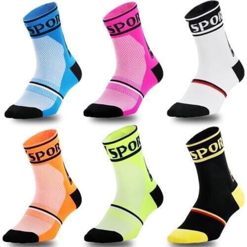 2019 Men Women Coolmax Sports Wear Cycling Socks Breathable Basketball Running Football Socks