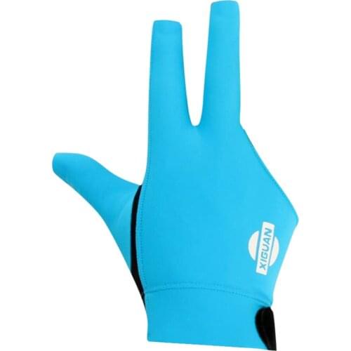 3-Finger Sweat Absorbing Breathable Elastic Fingertip Cut Snooker Pool Billiard Glove for Right Hand