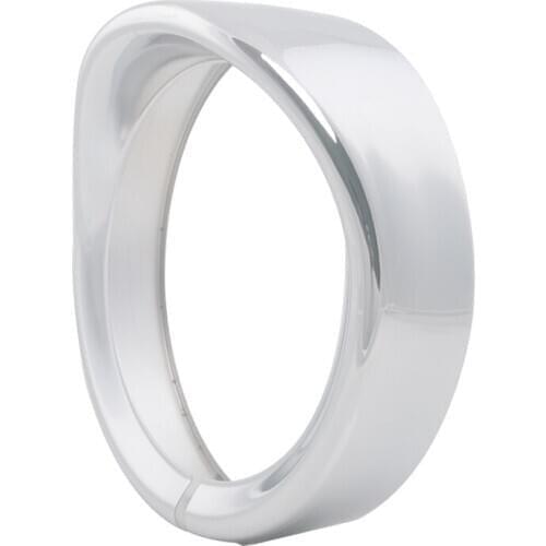 7 Inch Headlight Trim Ring Chrome Motorcycle Bezel Visor Cover For Harley Touring Road King Electra Glide Softail