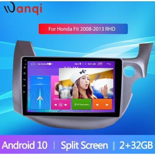 10.1 Inch Full Touch Screen Android10 GPS Navigation For Honda Fit 2008-2013 RHD Stereo System Car Autoradio SWC BT NO DVD