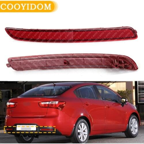 Car For KIA RIO Sedan 4 Doors 2012 2013 2014 2015 924051W000 Rear Bumper Trim-Reflector Left Right side Cover Reflector