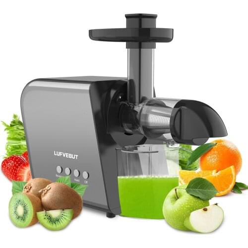 Home Juicers Fruit Vegetable Slow Masticating Juicer Machines Cold Press High Yield Extractor BPA-Free Quiet Motor Easy Clean