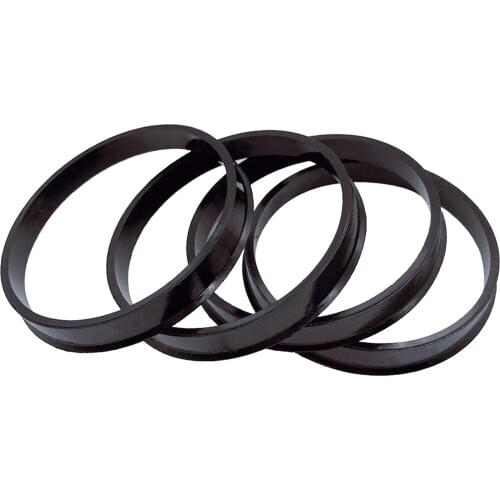 4pcs Wheel Hub Centric Rings 66.6 to 57.1 - OD=66.6mm ID=57.1mm - Wheel Hubrings for Most VW Audi Skoda HM