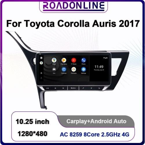 COHO For Toyota Corolla Auris 2017 Android 10.0 Octa Core 4+64G Car Multimedia Player Stereo Receiver Radio