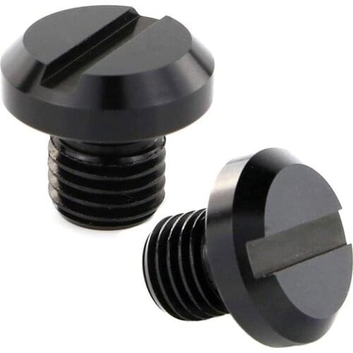 DHBH-2Pcs Mirror Blanking Plugs Hole Plugs, M10 X1.25 Alloy Pair Fit for HONDA GROM MSX125, YAMAHA FZ07 / FZ1, KAWASAKI Z800