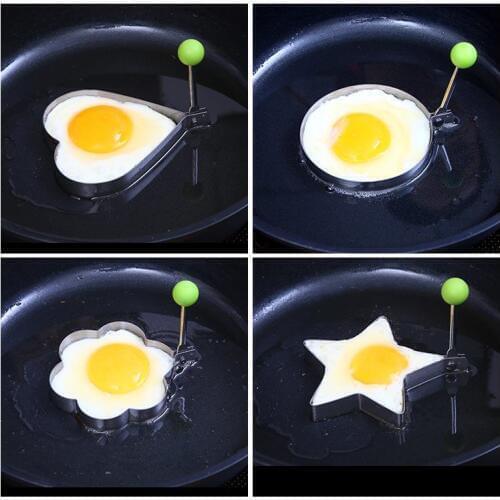 Egg-Frying-Mold Flower Kitchen-Tool Star-Shape Omelette Stainless-Steel Love Fried-Egg Gadget Kitchen-Accessories 1 Pcs