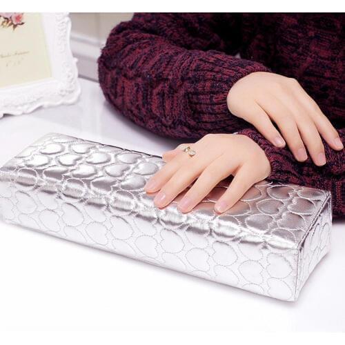 Hot Solid Color Soft Faux Leather Nail Art Pillow Manicure Hand Arm Rest Cushion