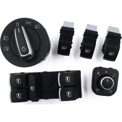 Chrome head light Mirror Window Switch VW Passat B6 Tiguan Jetta Golf MK5 MK6 CC 5ND941431A / 5ND959857 / 5ND959855 / 5ND959565A