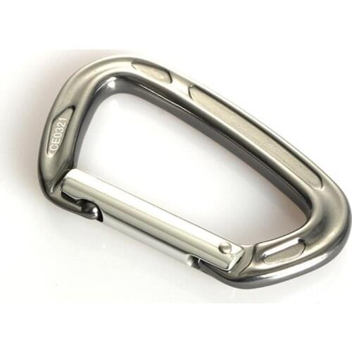 Outdoor Magnesium Aluminum Alloy 24KN Mountaineering Climbing Lock Carabiner