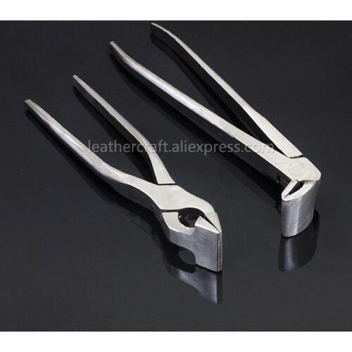 Leather Craft Fixed Pliers Edge Adjustment Clamp for Bag Purse Belt Handbag Making Tools Leather Press Flatten Wide Mouth Plier