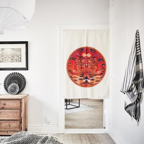 Nice Curtains New classical Chinese dragon Feng Shui door curtain bedroom kitchen bathroom door curtain