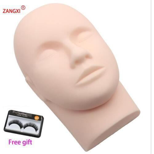Soft Massage Eyelash Training Head Eye Facial Eyelash Extension Makeup Practice Cosmetic Dummy Professional Mannequin Heads Tool