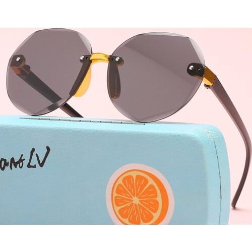 2021 New Square Children Sunglasses Fashion Kids Cute Baby Glasses Metal Brand Design Boys Girls Sun Glasses Mirror Uv400