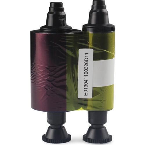 New R3011 YMCKO Color Ribbon For Evolis Pebble Series Dualys 3 Securion Card Printer,200 prints/roll