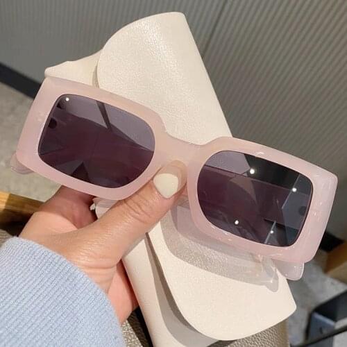 Imwete Vintage Square Sunglasses Women Fashion Leopard Sun Glasses Men 2021 Trend Goggles Retro ladies Eyeglasses mirror