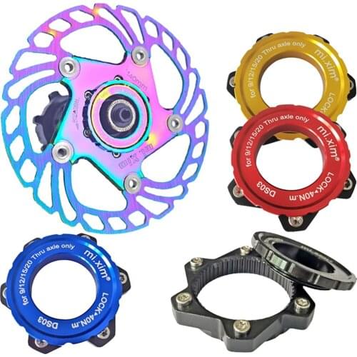 Mi Xim Bicycle Centerlock to 6-hole Hub Disc Center Lock Conversion Bike Brake Adapter for 6 Bolt Rotors Cycling Accessories