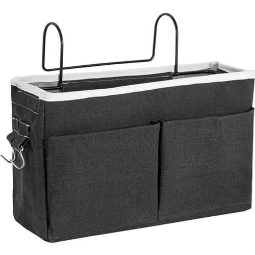 Dormitory Storage Bed Hanging Basket Student Home Sitting Room Cotton Linen Sundries Storage Organization Decoration House