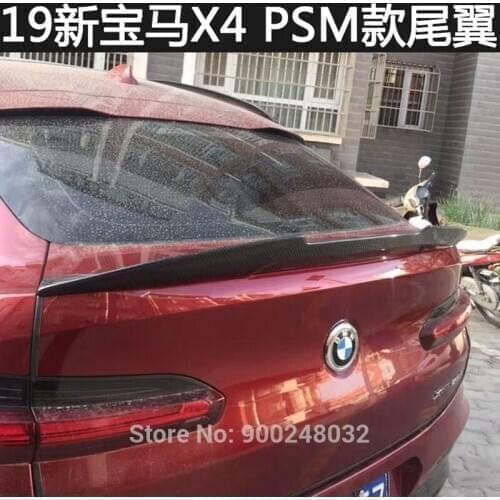 For BMW G02 X4 Spoiler psm Style cs Style 2019 Carbon Spoiler Wing Trunk Lip Boot Cover Car Styling