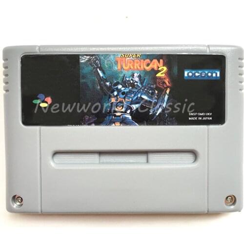 Super Turrican 2 for 16 Bit Video Game Cartridge Compilation Card for EUR/PAL Version Game Console