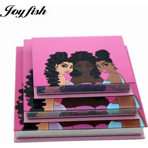 Mink Eyelash Packaging with Mirror Wholesale Lady Lash Case Empty Gift Magnetic Box Makeup Tools Suppliers