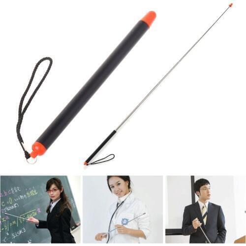 Retractable Telescoping Teacher Pointer Pole Stick Stainless Steel Extending Whiteboard Hand Teaching Supplies C26