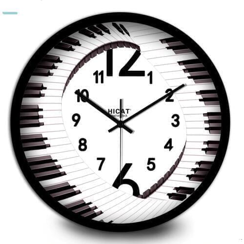 Fun irregular digital home wall clock Modern fashion art living room wall clock
