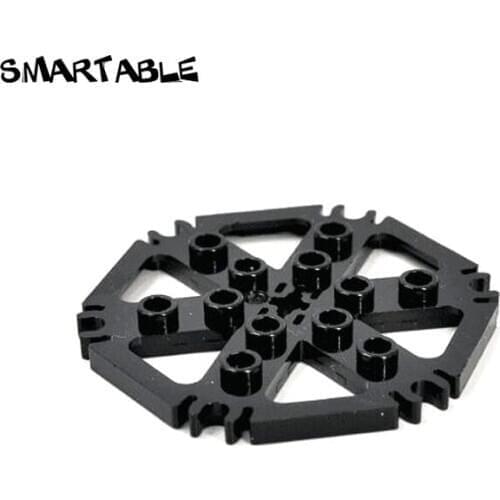 Smartable Special Plate Hexagon With Clip Building Blocks MOC Parts Toys For Kid Compatible 64566 10 pcs/lot
