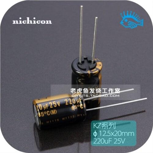 2pcs/20pcs 25V220uF 25V KZ MUSE Nikon Nichicon Japan original fever audio electrolytic capacitor