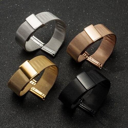 20/22mm Stainless Steel Strap for Huawei GT2 Smart Watch Woven Slim Waist Single-guarantee Buckle Wristbands Strap Accessories